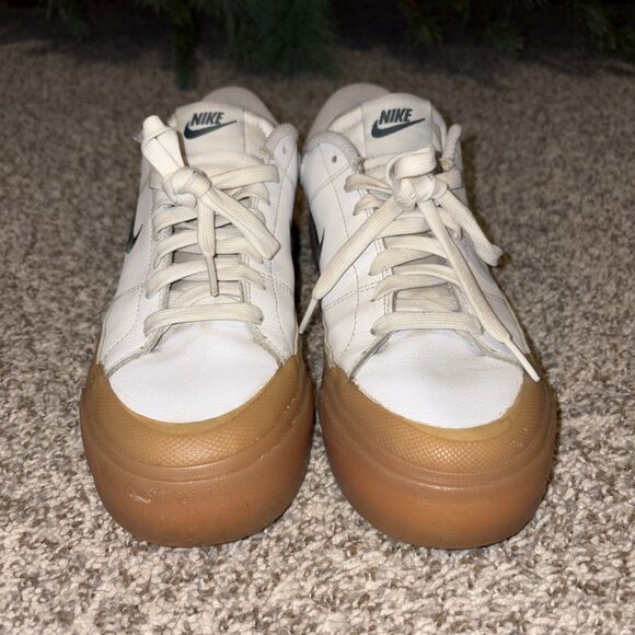 Nike Court Legacy Lift Women’s Shoes FV5526-100 White Gum Retro Sneakers | 9 - Picture 4 of 5